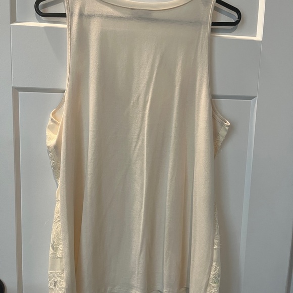Express Cream Sparkly Sequin Tank Top Shell Spring Easter - Picture 5 of 12